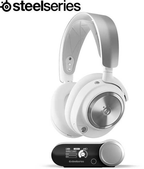 스틸시리즈 ARCTIS NOVA PRO WL WH 무선 게이밍 헤드셋 / 공식 판매점, White_, ST-61524