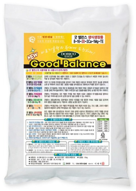 굿밸런스 생식생장용 10kg - 생식 생장 전환 유도 질소 인산 가리 칼슘 고토 미량요소 다수확 수용성 복합비료, 1개