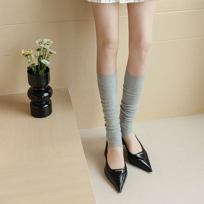 여성 1+1 발레 운동 레깅스 레그워머 잔골지 고리 발토시 2결레세트