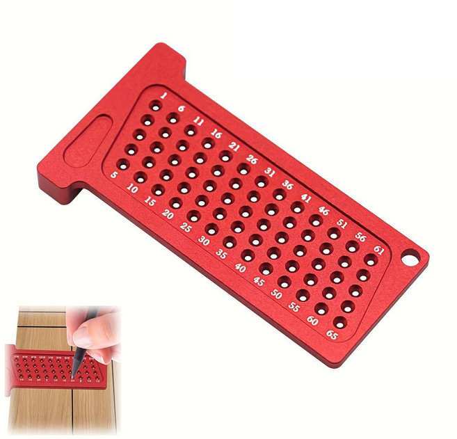 [루이/목공툴] 프로페셔널 초경량 고정밀 목공 줄긋기 미터법 측정 퀵마킹 윤곽측정 가구 제작/건설 현장 용, 1개