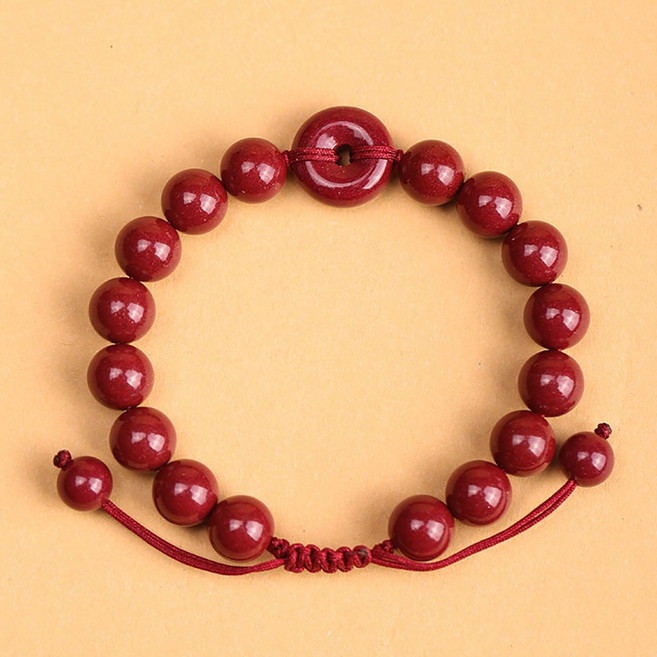 이레오몰 경면주사 원형 고리 사이즈 조절 팔찌 L-0067