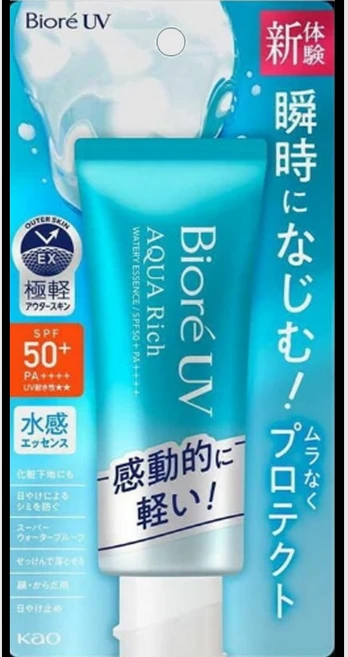 [국내배송] 일본직수입-비오레 UV 아쿠아리치 워터리 에센스 선크림 50+, 70g, 1개 - 쿠팡