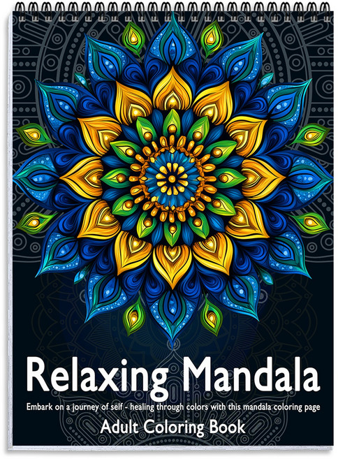 NICEROSE 명상과 아트 테라피를 위한 프리미엄 컬러링북 세트 - 만다라 마음챙김 고급 도안으로 완성하는 스트레스 해소 & 창의성 UP, Cultural Mandala II