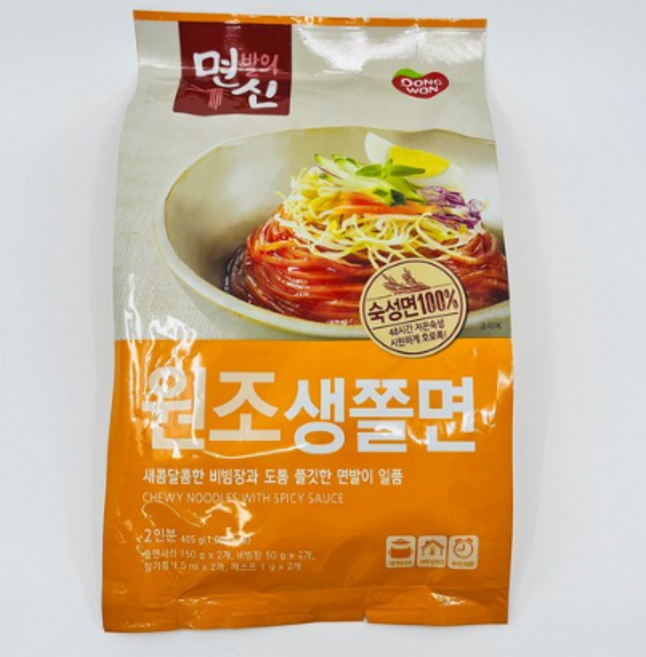 동원 면발의신 원조 생쫄면, 8개, 405g