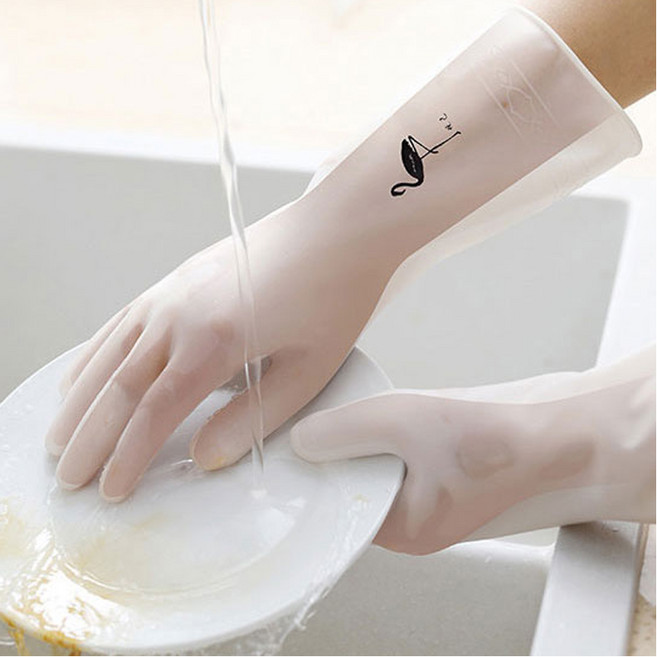 만능 니트릴 고무장갑 5종세트, 5개, 대(L), 화이트_플라밍고