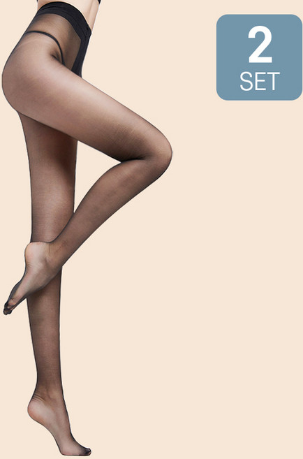 아띠Ahtty 초슬림 누드라인 투명 입체 발모양 시스루 0D 팬티스타킹 2P 세트