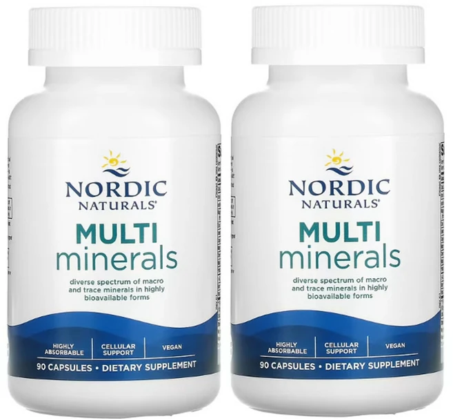 노르딕네츄럴스 멀티미네랄 90캡슐, 2팩, 90정 - 쿠팡