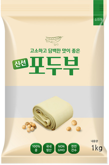 포두부1kg 두부면 건두부 두부국수 두부피 면두부, 1kg, 1개