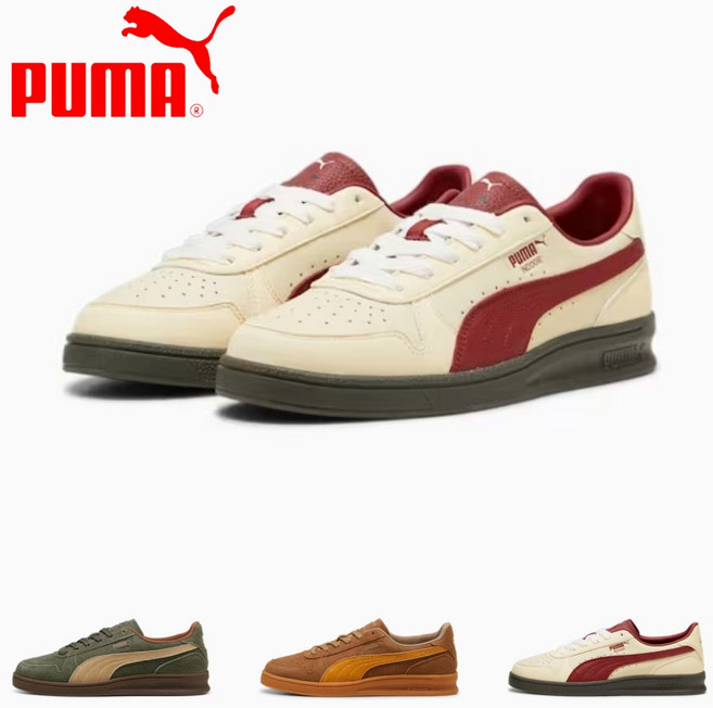 [국내매장판] 푸마 인도어 스웨이드 플레이어즈 레인 남성 데일리 스니커즈 3종 Dark Olive Chocolate Chip Creamy Vanilla