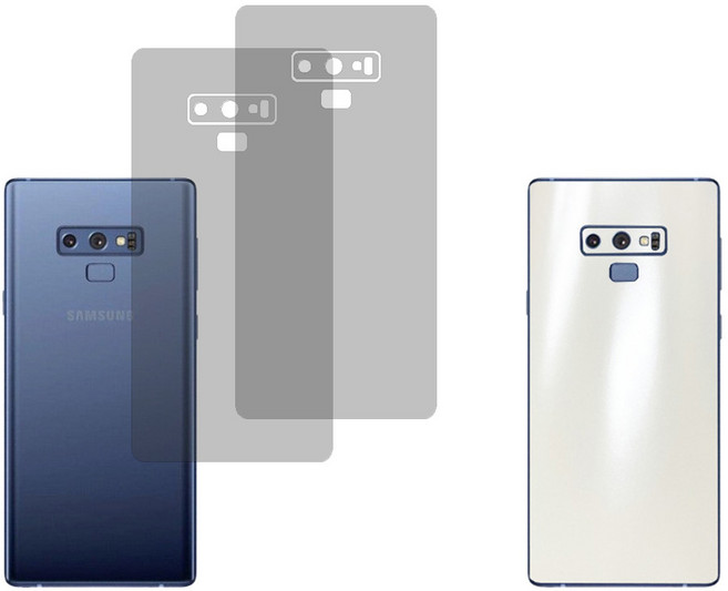 갤럭시 후면 지문방지 보호필름 컬러 스킨 스티커 크롬 백커버 진주펄화이트 1+1, 2개