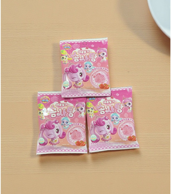 프린세스 캐치티니핑 새콤딸기 솜사탕, 3개, 8g