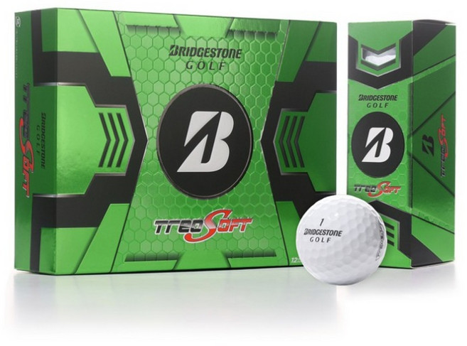 [1더즌] 브리지스톤 NEW 트레오 소프트 2.0 2피스 비거리 고반발 장타 골프공, 1세트, 12개입, 화이트