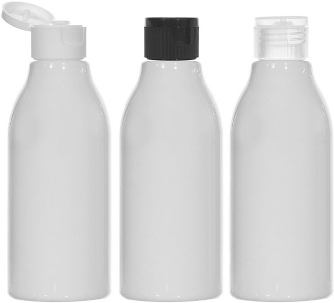 원터치캡용기 120ml 150ml 200ml 250ml 300ml 500ml 똑딱이용기 어매니티공병, 200ml(F)백색용기 검정캡, 1개