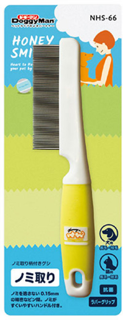 도기맨 손잡이참빗S(NHS-66), 단품, 1개