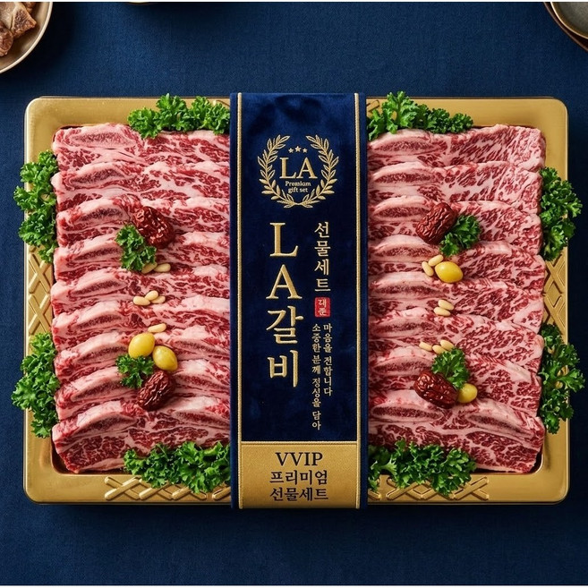 미국산 LA꽃갈비 CAB등급 프리미엄 가정용, 1개, 2kg