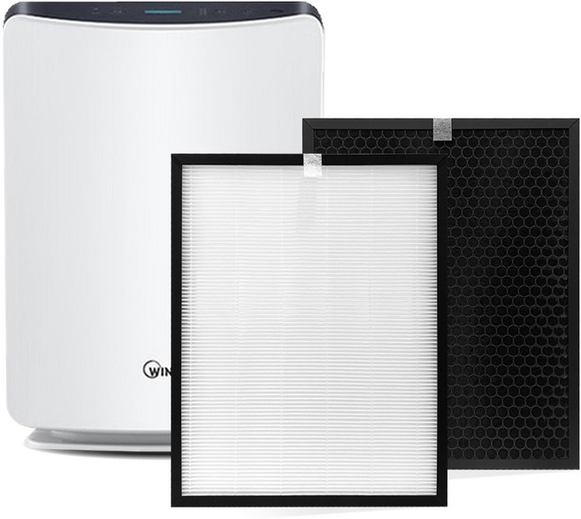 위닉스 제로X 공기청정기 호환 필터 AZWM430-IWK 헤파 + 탈취 H13, 1개, 제로X 세트