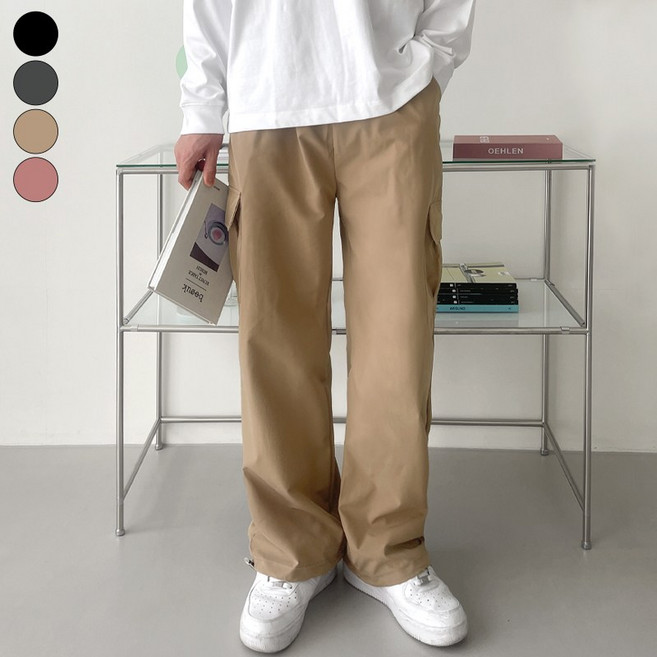 여리진 남성용 밴드 아노락 조거/일자 투웨이 롱기장 팬츠 트레이닝 바지 빅사이즈까지