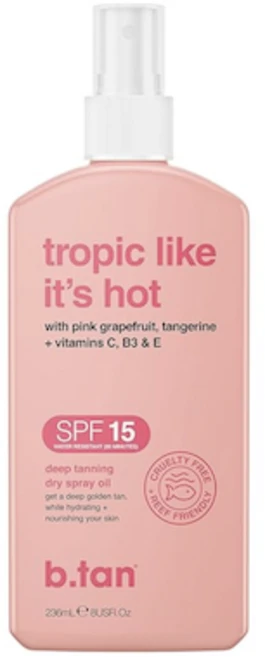 야외 태닝 로션 테닝 오일 스프레이 자외선 차단 SPF15, 2개, 236ml - 쿠팡