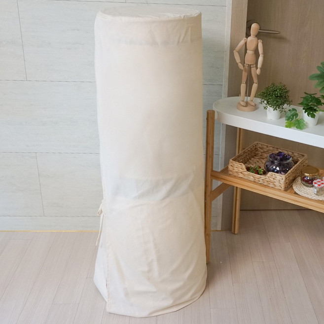 제이홈 코드 주머니 달린 엘지 공기청정기 커버 퓨리케어2단 덮개, 백아이보리