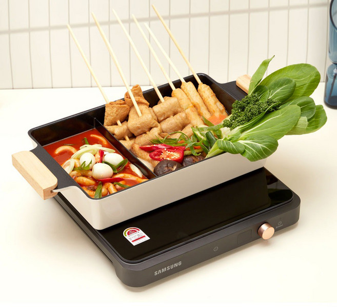 비자트 국산 IH 올인원팬 냄비 샤브샤브 오뎅탕 전골냄비, 32cm