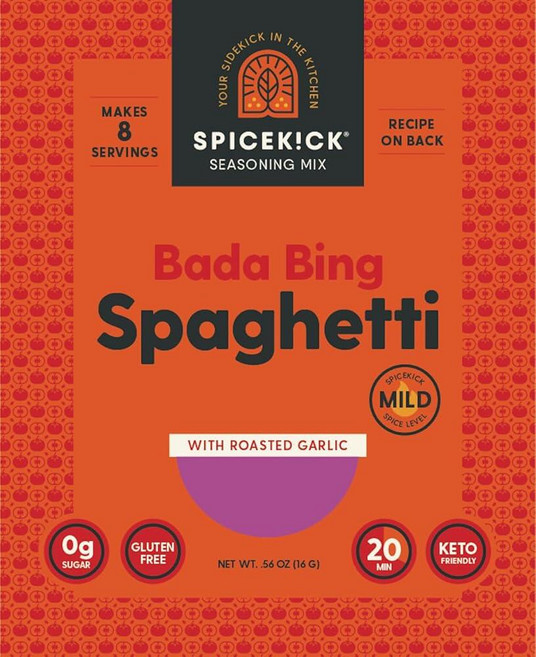 Spicekick 스파게티 시즈닝 믹스 (4팩) | 이탈리아 시즈닝 믹스 글루텐 프리 향신료 향신료 키트 설탕 없음, Spicekick 스파게티 시즈닝 믹스 (4팩) | 이, 16g