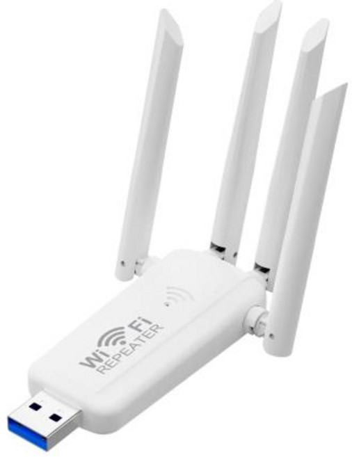 노트북 라우터 USB 와이파이 리피터 무선 신호 확장기 2.4G 300Mbps 부스터 PC 액세스 포인트용 장거리 증폭기, [02] White, 1개