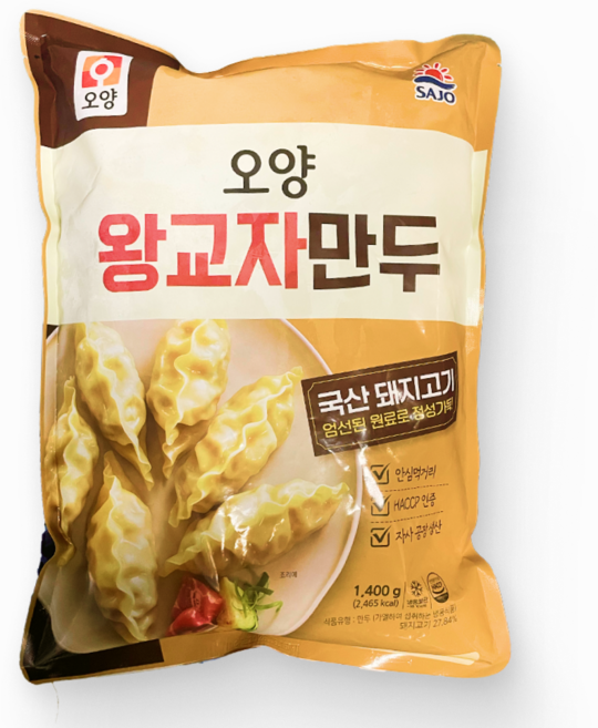 [먹고사는이야기] 사조오양 왕교자만두 1.4kg 튀김만두, 8개