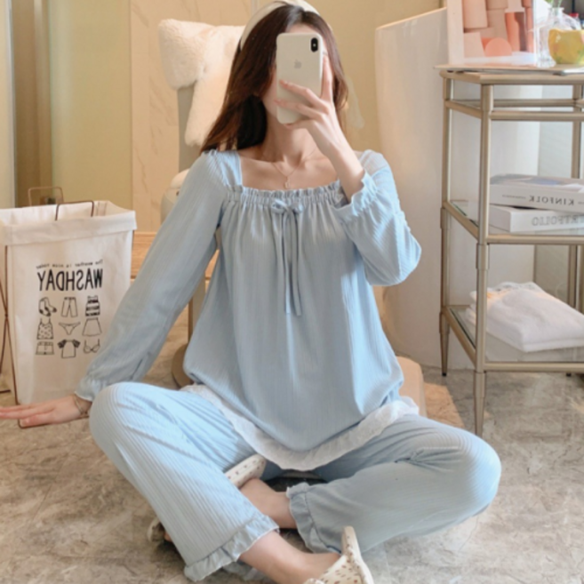 [잠옷대장]여성용 러블리 프릴잠옷 파자마세트