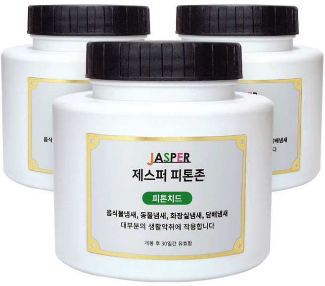 제스퍼 피톤존 무소음 자동분사 국내특허 실내용탈취기 리필 세트, 240g, 3개, 피톤치드향