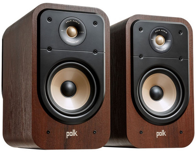 폴크오디오 하이파이 패시브 북쉘프 스피커, Brown, ES20