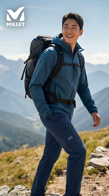밀레 남성 카고 등산바지 봄여름 남자 등산복 #Kobly파우