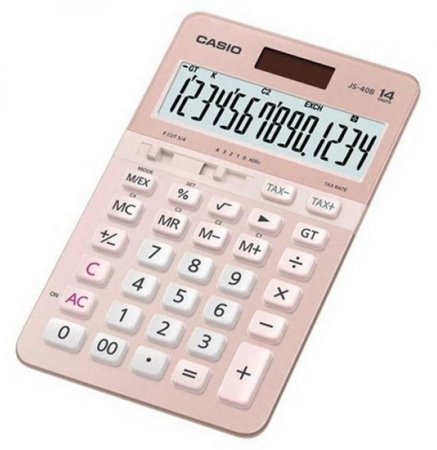 카시오 계산기 JS 40B 핑크, 단품, 단품