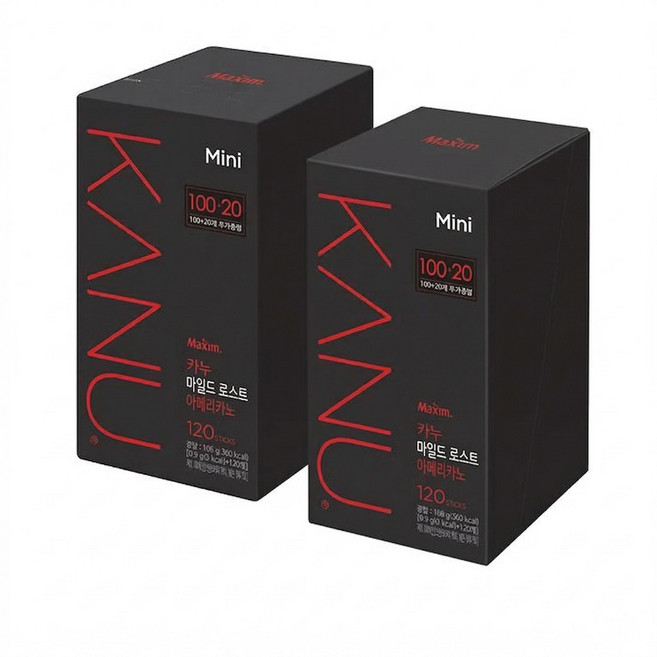 동서식품 카누 마일드 미니0.9g 120개입 2개