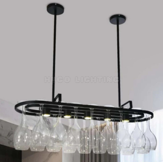 HUGO LIGHTING 懸掛酒杯架 吊燈 尺寸 100*36.5cm 高度34cm