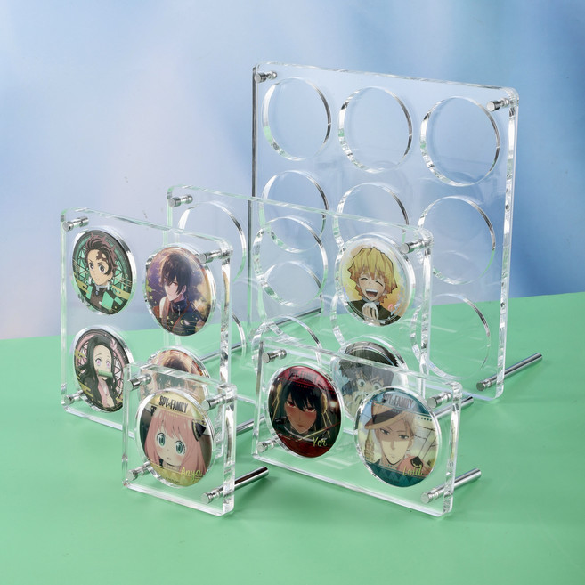 개꿀굿즈 캔뱃지 보관 케이스 58mm 커버(외경 60mm), 5칸