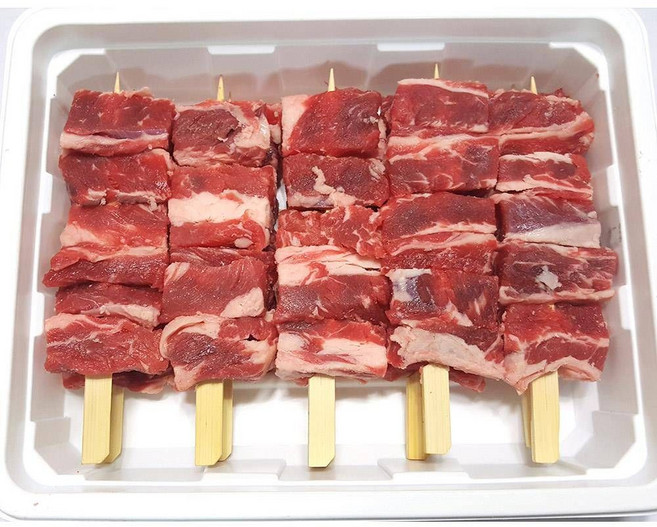 TBZ 소갈비살꼬치 50g x10개 꼬치구이 단백질간식 cju+934NO