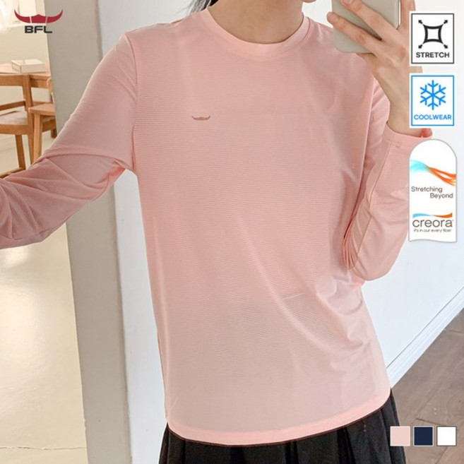 BFL 여성 크레오라 고스판 냉감 라운드 긴팔티셔츠 쿨이너티 S2ERTS-102W