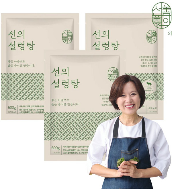 박미선의 100% 한우사골 한우스지 특 도가니탕 (실온), 3개, 600g