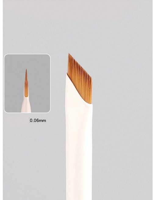 초정밀 사선 눈썹 아이라이너 메이크업 브러쉬 초극세 부드러운 팁, 1개, FREE