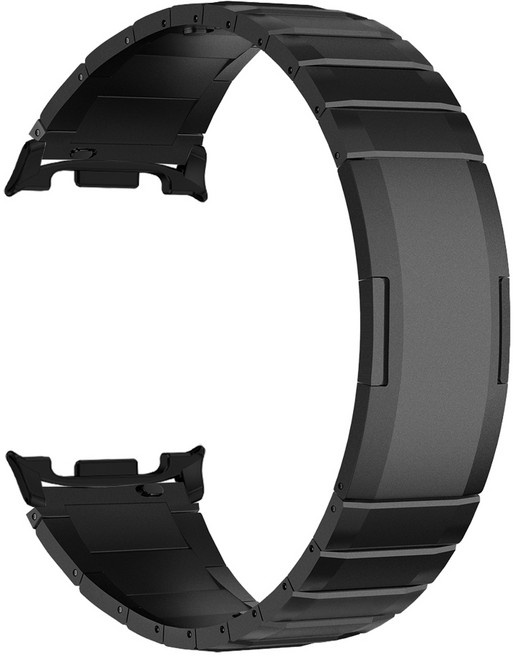 더조은셀러 커넥프리 프라임 링크 이지핏 메탈 스트랩 공구없이 길이조절 갤럭시 워치8 클래식 46mm 44mm 40mm, 1개, 그레인 블랙(블랙커넥터)