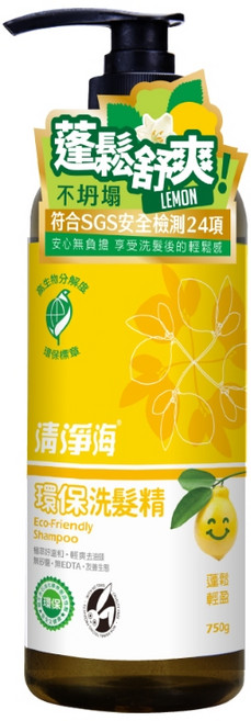 清淨海 環保洗髮精 檸檬配方 蓬鬆舒爽, 1件, 750ml (超商限6瓶), 750ml