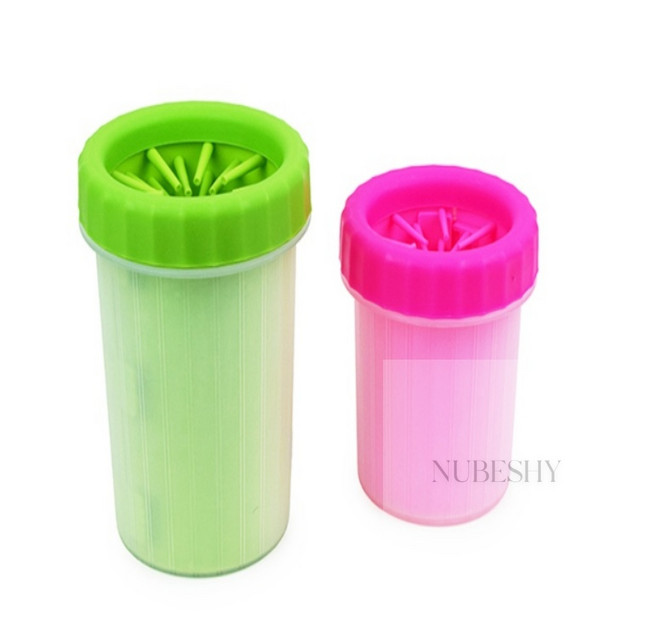 강아지발 세척컵 발씻기, 소 핑크, 1개