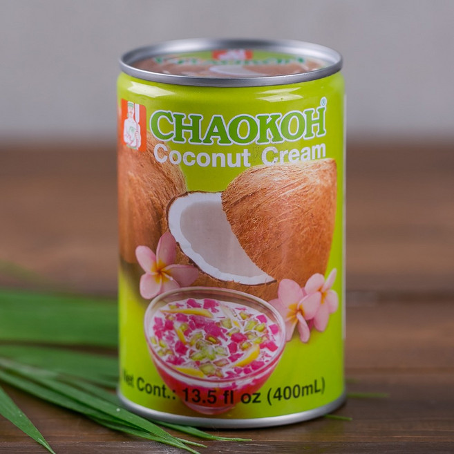 Chaokoh 코코넛 크림 22프로 400mL X 4 태국 차오코/베트남 태국 식자재 전문, 4개