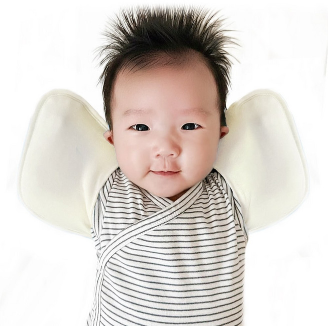 키즈웍 3초 모달 스와들 업 다운 신생아 속싸개 나비잠 국내산 파우치 베넷 저고리 헤어밴드 세트_싱글