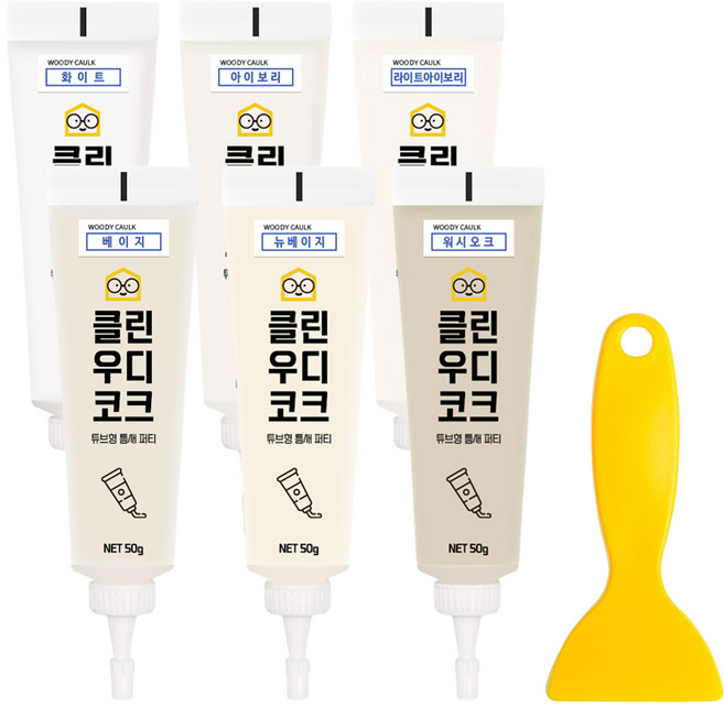 철물팩토리 연성메꿈제 마루 바닥 흠집 보수 6개입, 1개, A세트