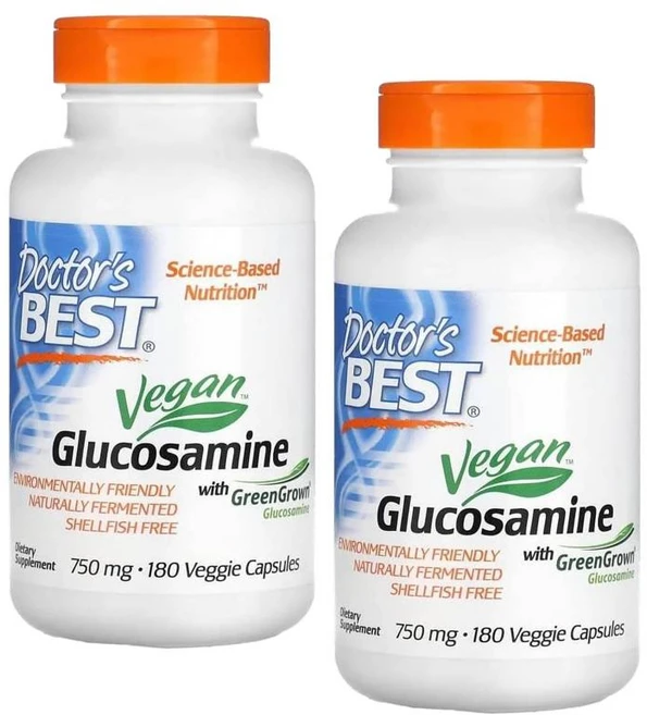 닥터스베스트 글루코사민 설페이트 비건 750 mg 캡슐 Doctor's BEST Glucosamine Sulfate Vegan, 2개, 180정, 180정 - 쿠팡