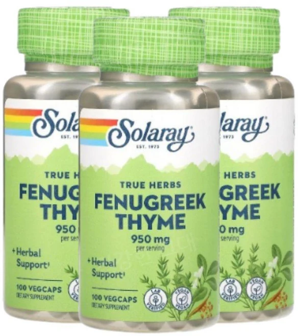 쏠라레이 트루 허브 호로파 타임 950mg 100 베지캡슐, 3개, 100정 - 쿠팡