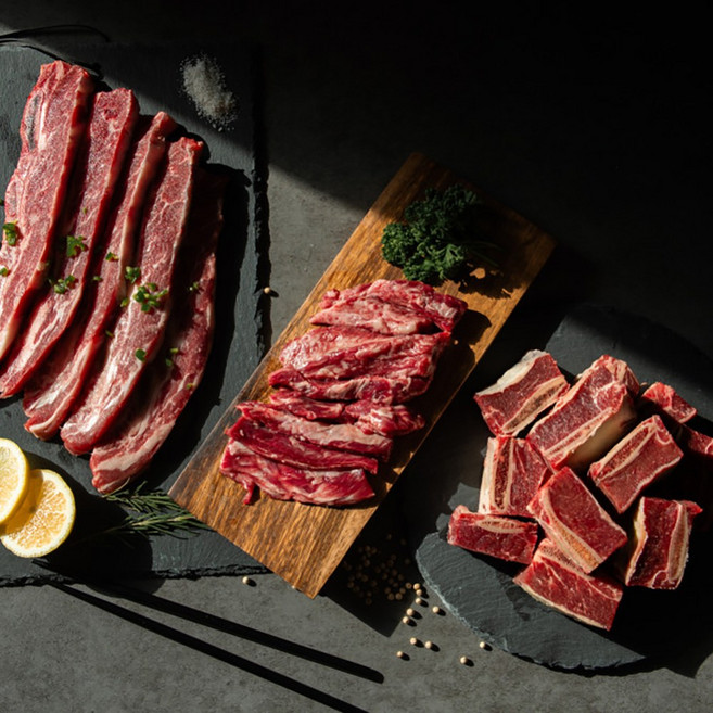 자매푸줏간만의 품질좋은 꽃갈비 2kg LA갈비 라갈비2kg 엘에이 찜갈비 한우갈비살, 1개, 찜갈비 2kg
