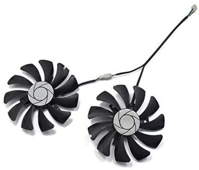 MSI GTX 1050 1060 그래픽 카드 P GTX1070 DIY 팬 교체용 HA9010H12F Z 85mm 4핀 비디오 냉각