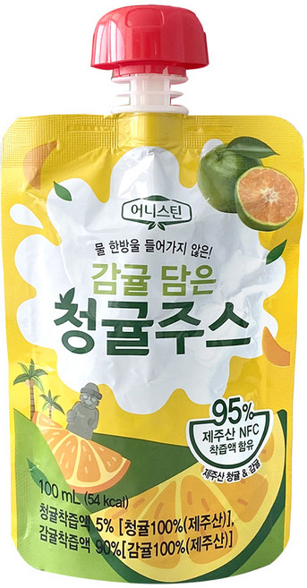 감귤 담은 청귤 주스 제주산 NFC % 착즙주스 어린이간식 학교간식 교회간식, 30개, 100ml